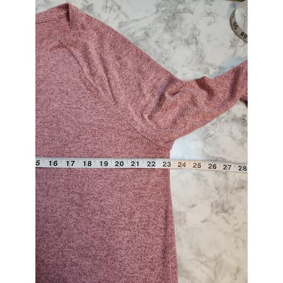 Old Navy Women's Pink Solid Stretch Round Neck Long Sleeve T-Shirt Size Large‎ - Picture 5 of 6
